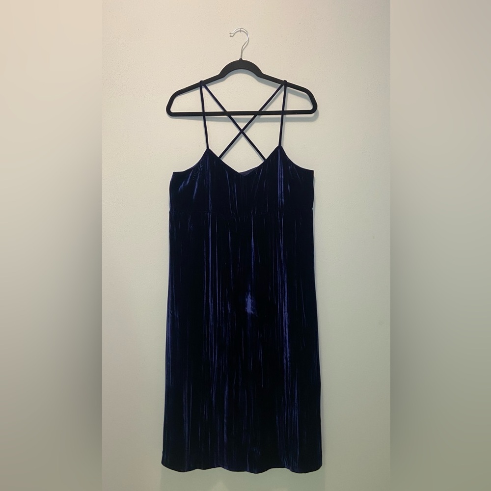 Madewell Crushed Velvet Slip Dress
